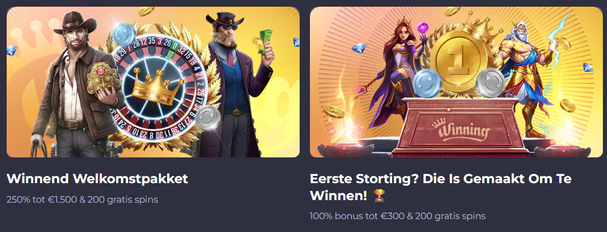 Vaste acties op de site